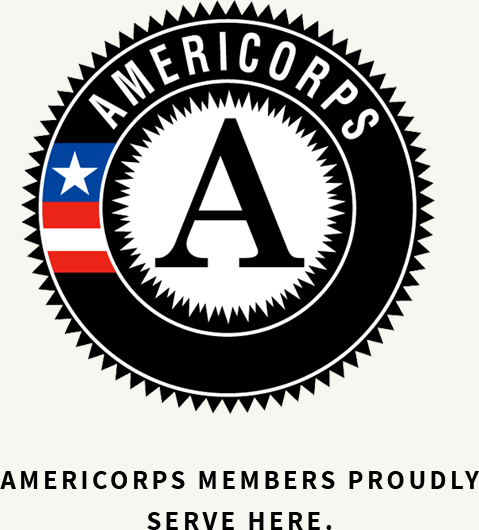 Americorps members produly serve here