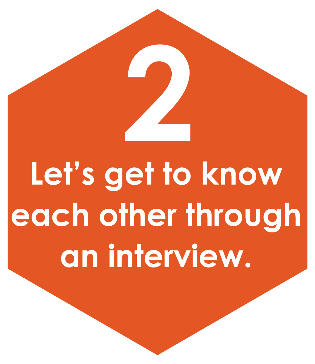 Step 2 in applying to YouthBuild Austin: Let's get to know each other through an interview.