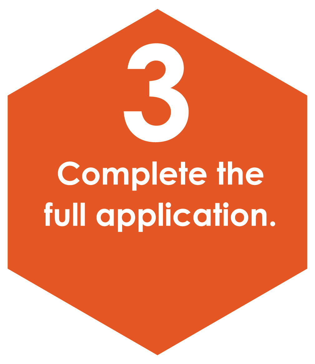 Step 3 in applying to YouthBuild Austin: Complete the full application.