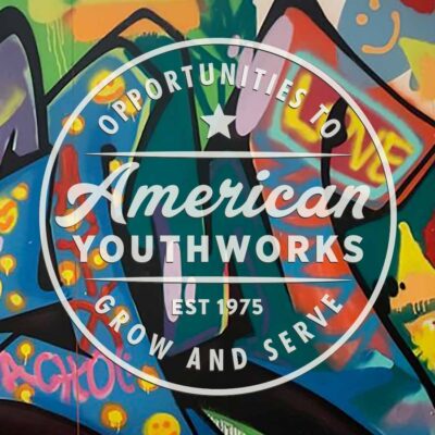 Staff headshot missing. Image is colorful graffiti art that spells "AYW" with AYW logo.