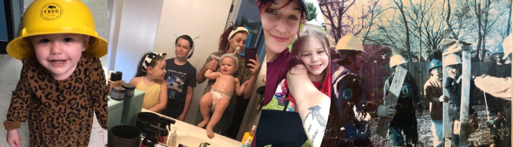 Staff member Courtney Reeves and her family.