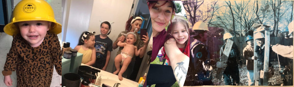 Staff member Courtney Reeves and her family.