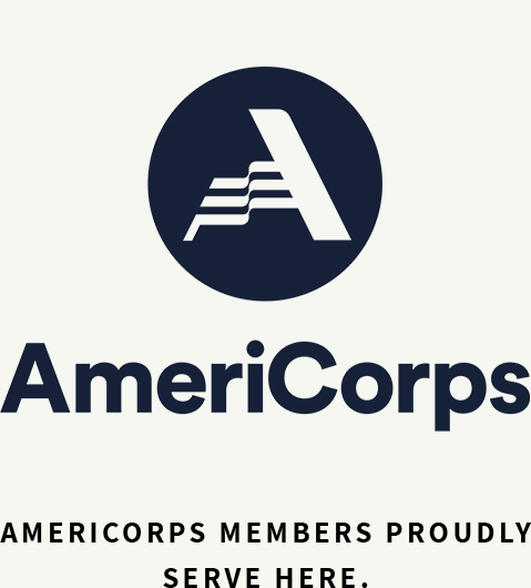 Americorps members produly serve here
